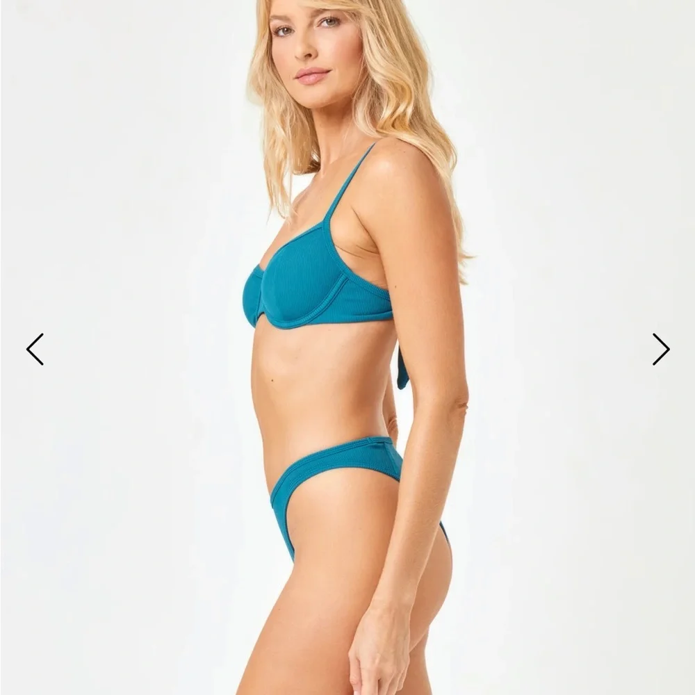 L*Space Mediterranean Blue Hunter Bikini Top